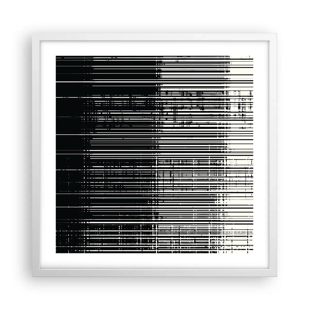 Poster in white frmae - Waves and Vibrations - 50x50 cm