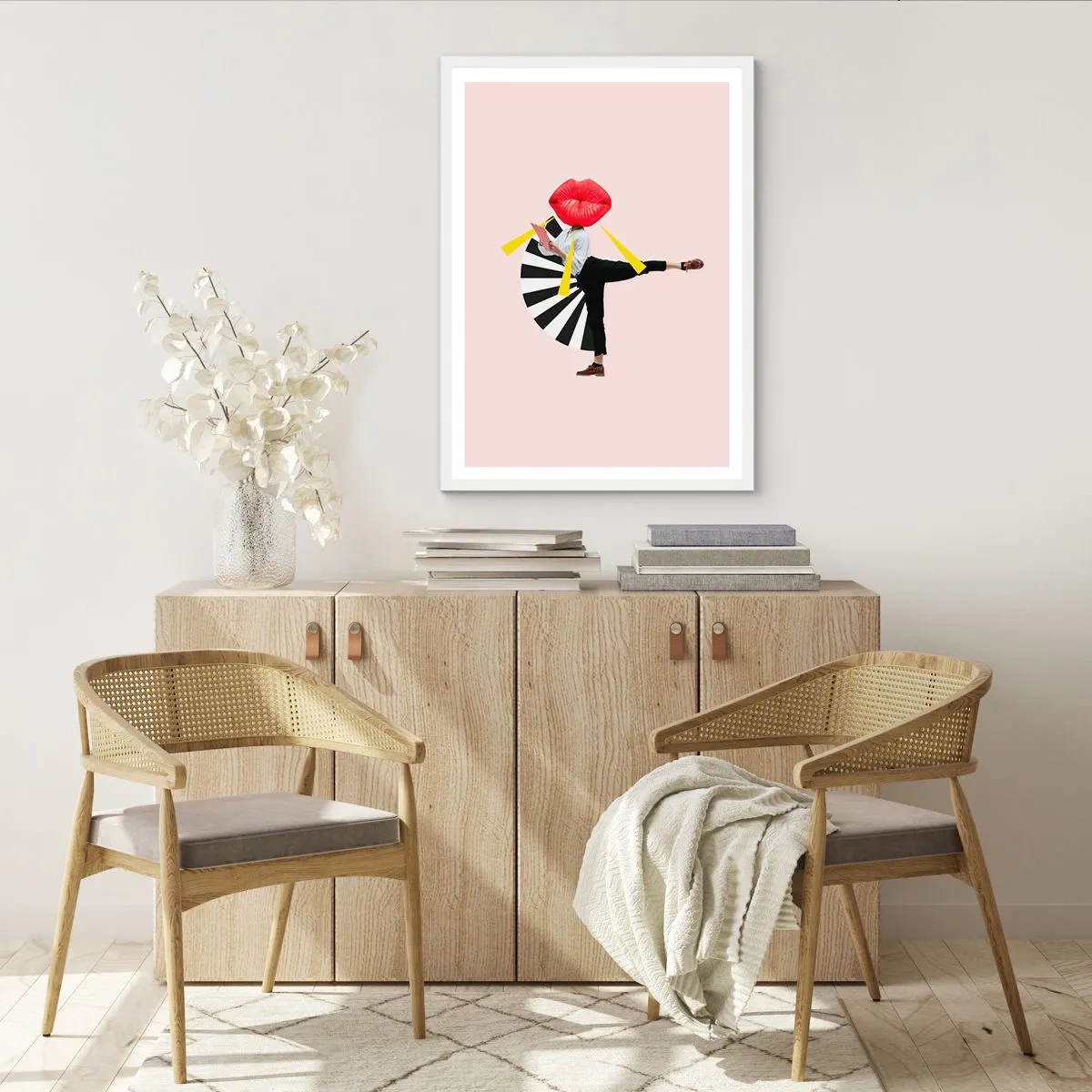 Poster in white frmae - Surrealistic Pop-Art. - 61x91 cm