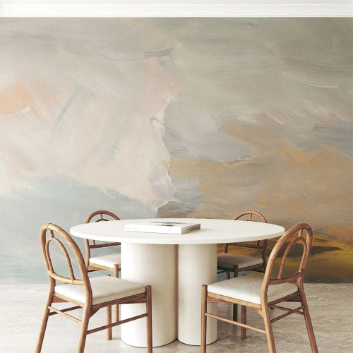 Custom Wallpaper Standard Eco - Abstract: Land of Gentleness - Piece, Bright, Minimalistic