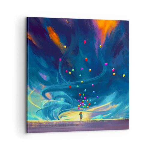 Canvas picture - On Blue Wind - 60x60 cm