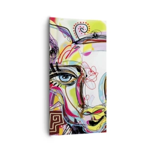 Canvas picture - Pretty Mama Cat - 65x120 cm