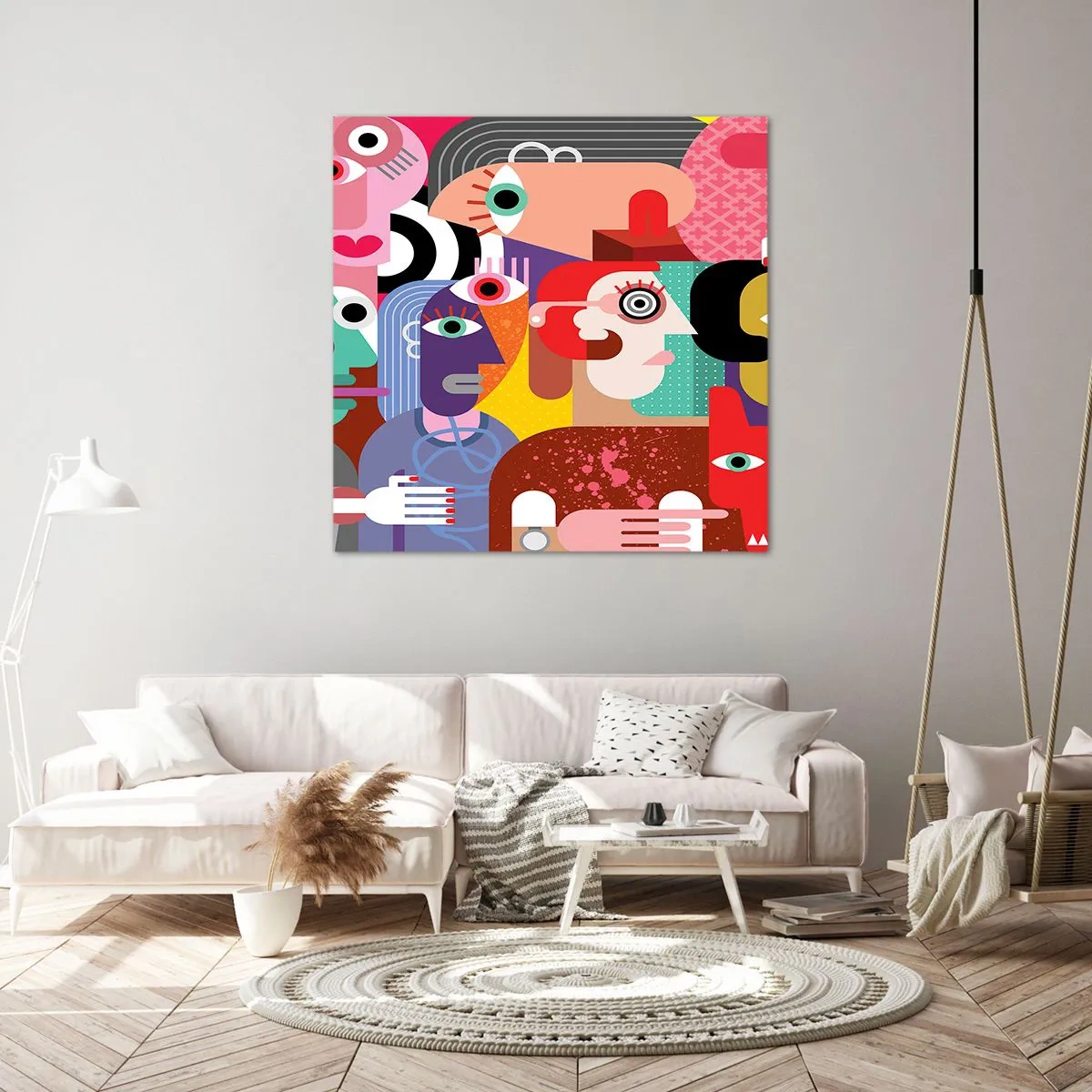 Canvas picture - Picasso Sent Us - 40x40 cm