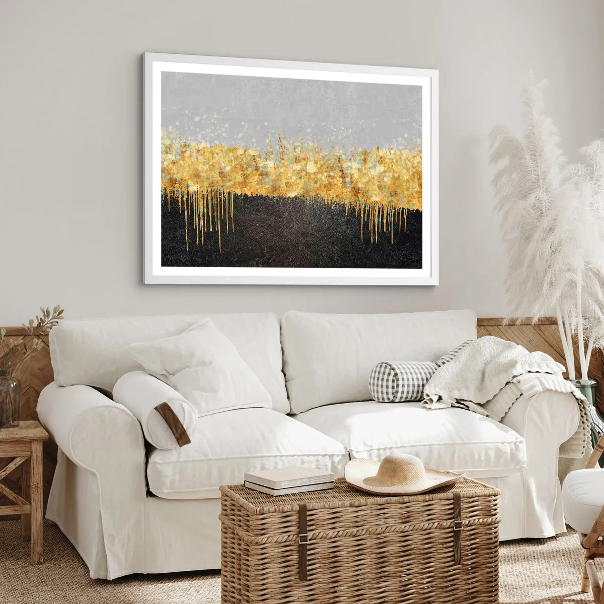 Poster in white frmae - In and Up - 40x30 cm