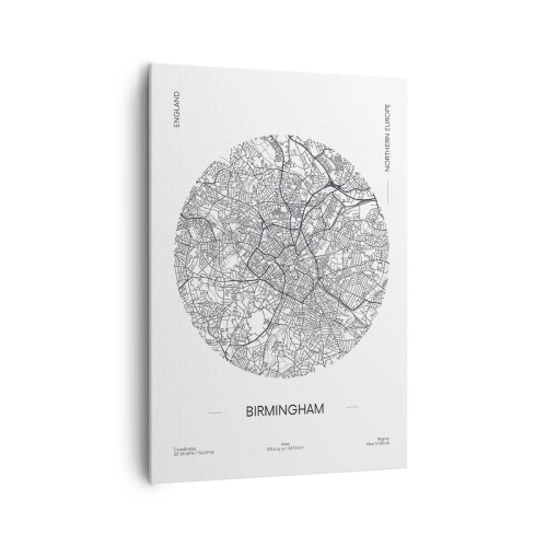 Canvas picture - Anatomy of Birmingham - 70x100 cm