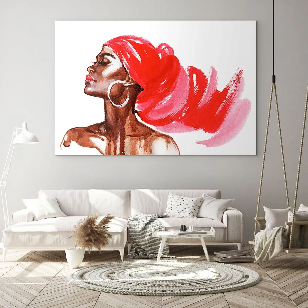 Glass picture - Ebony Beauty - 120x80 cm