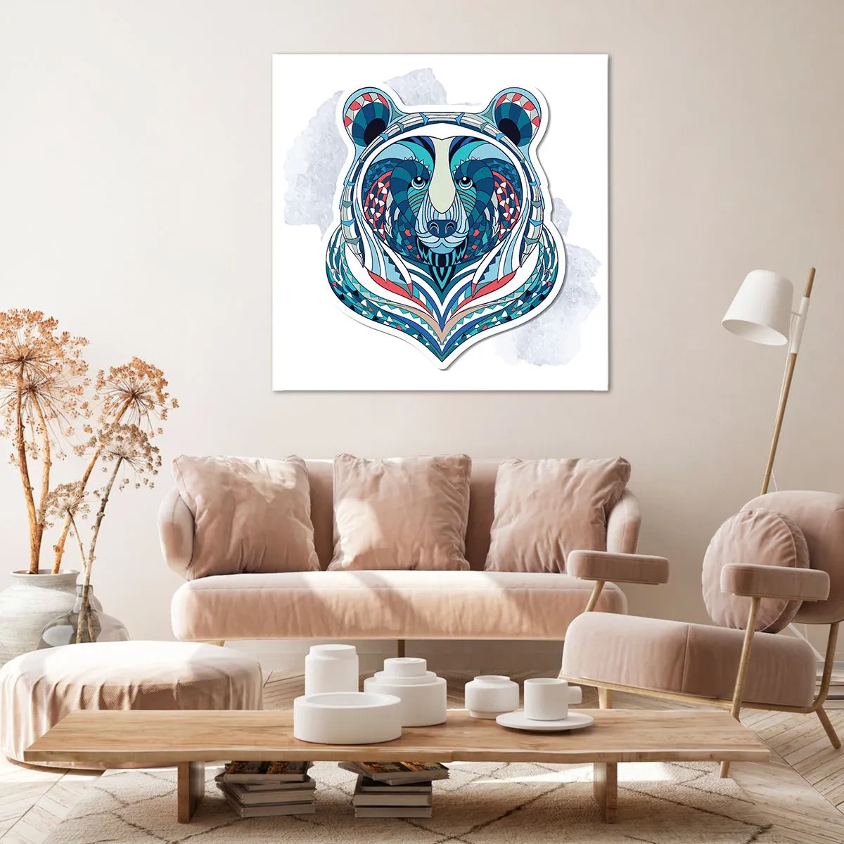 Canvas picture - Eviva Grenlandia! - 60x60 cm
