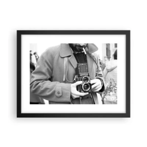 Poster in black frame - In Retro Style - 40x30 cm