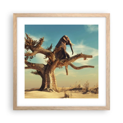 Poster in light oak frame - New Point of View - 40x40 cm