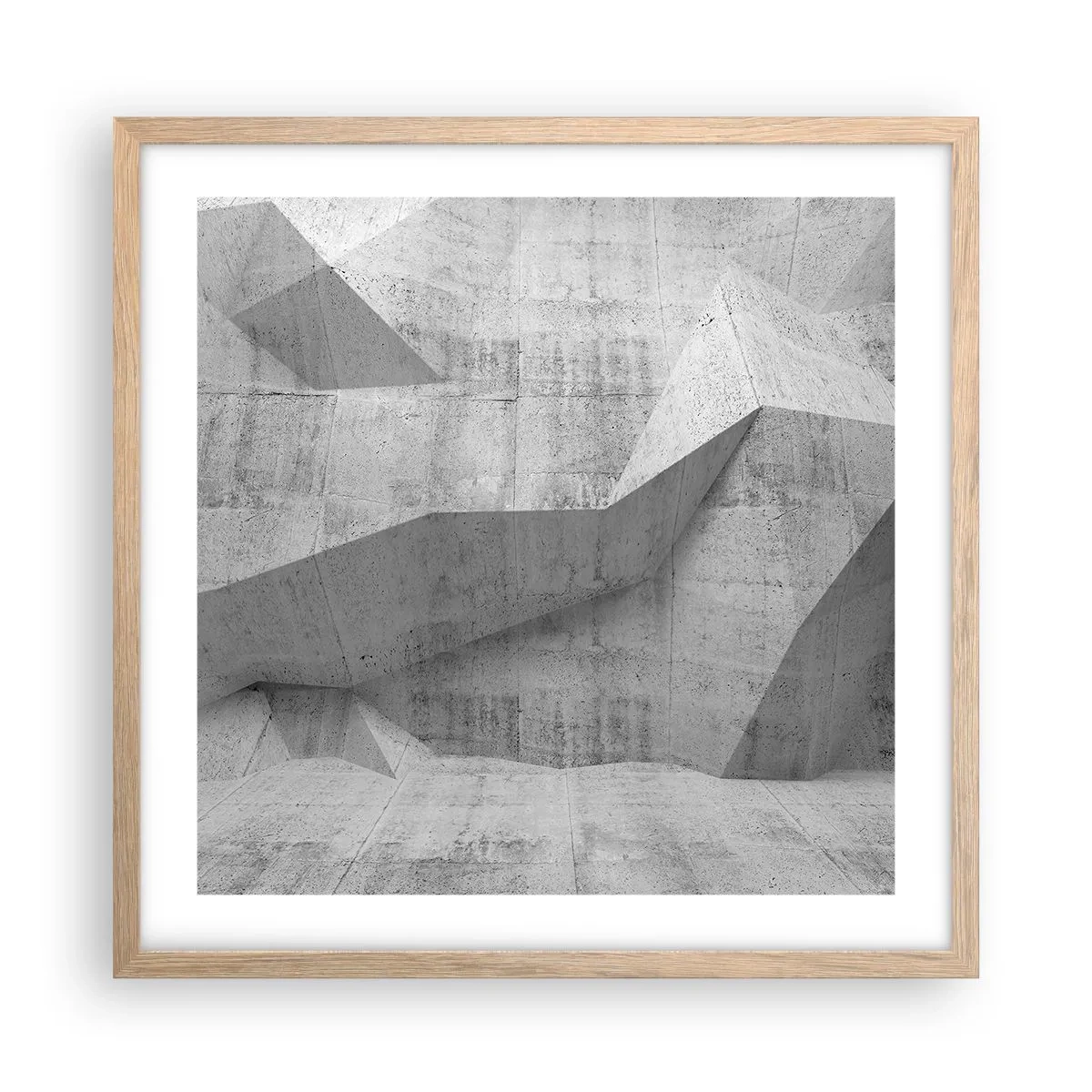 Poster in light oak frame - Real Challenge - 50x50 cm