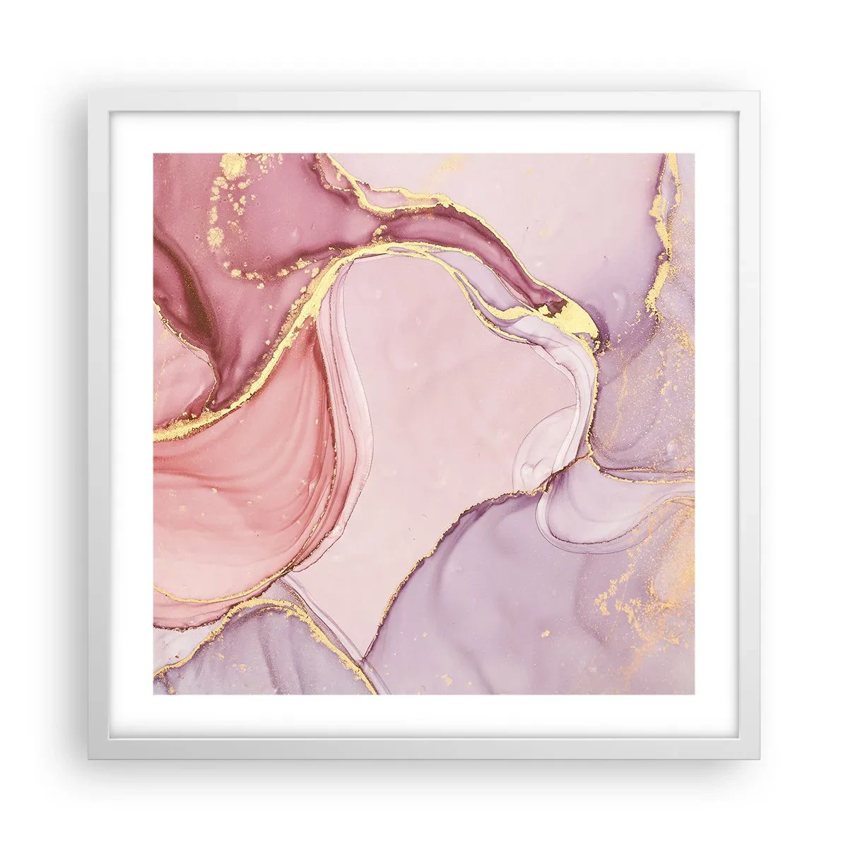 Poster in white frmae - Caress of Colours - 50x50 cm