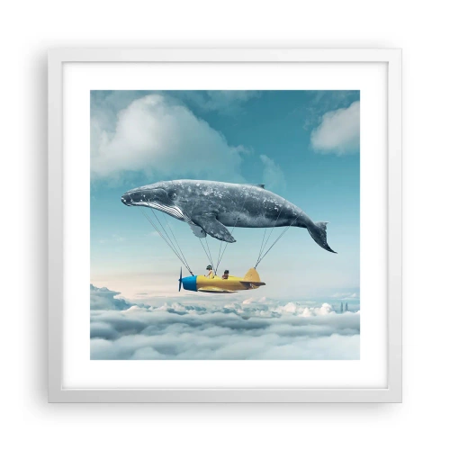 Poster in white frmae - Why Not? - 40x40 cm