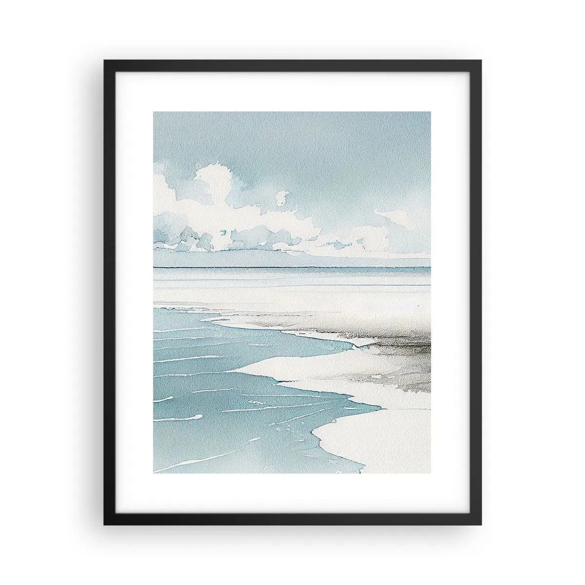 Poster in black frame - Gentle Tide - 40x50 cm
