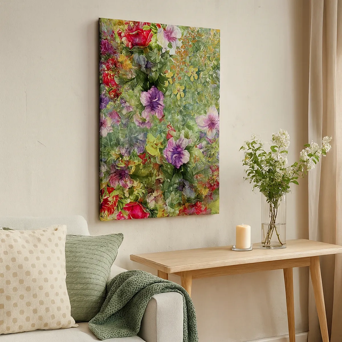 Canvas picture - Lost in the Flowers - 50x70 cm