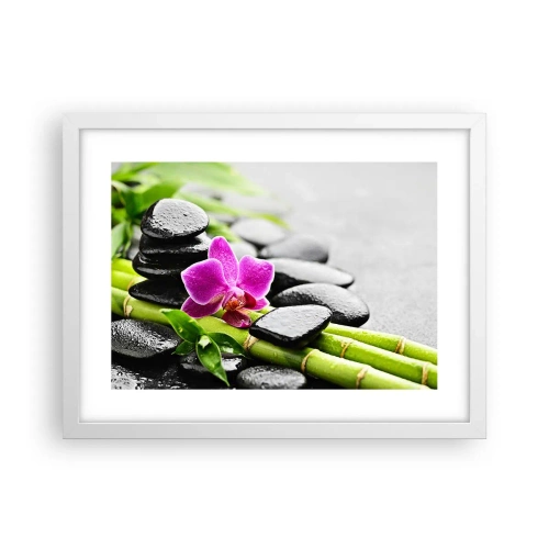 Poster in white frmae - In a Peaceful Balance - 40x30 cm