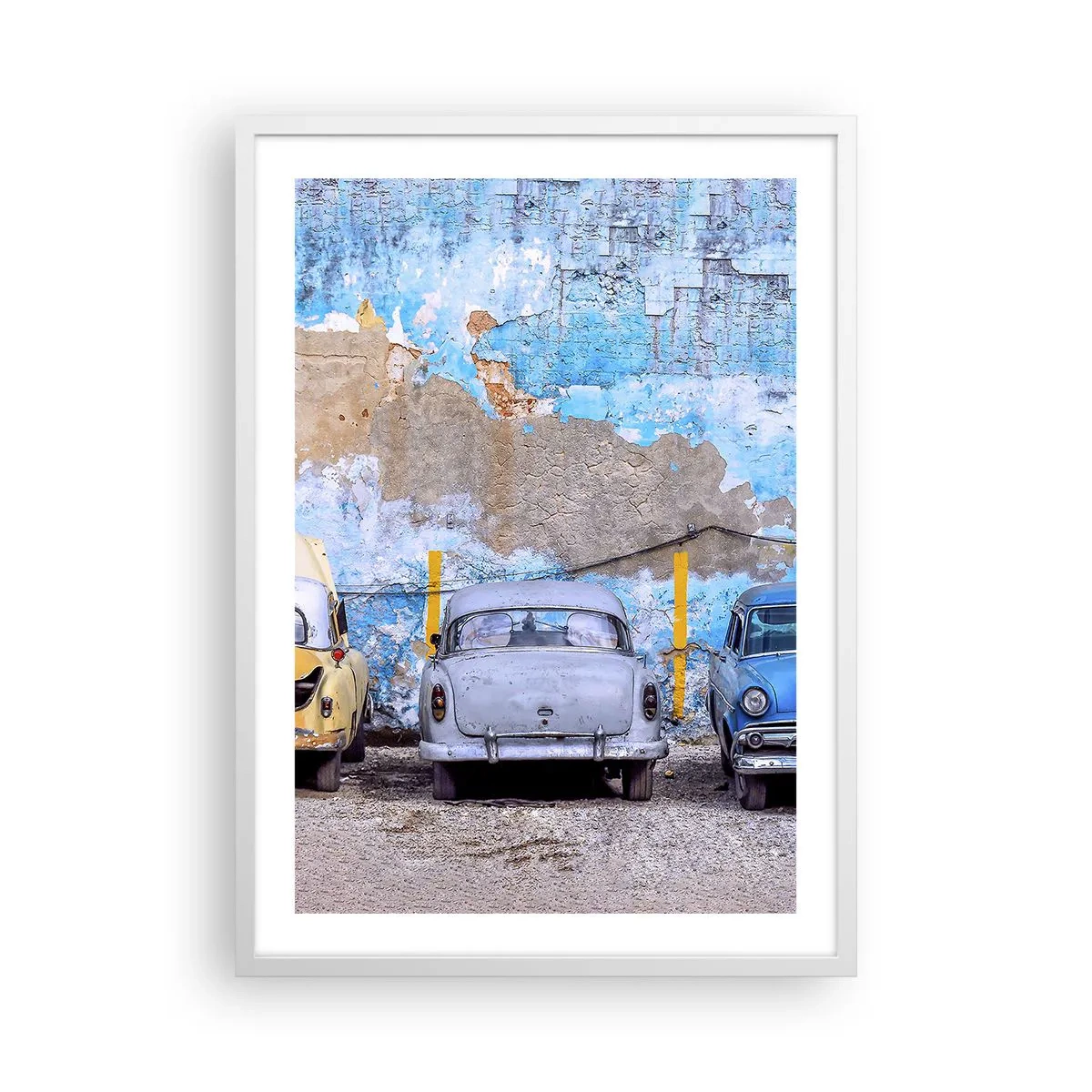 Poster in white frmae - Meeting of Veterans - 50x70 cm