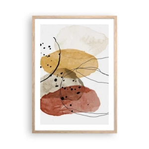 Poster in light oak frame - Like a Light Air - 50x70 cm