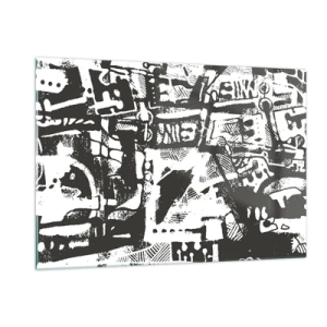 Glass picture - Order or Chaos? - 120x80 cm