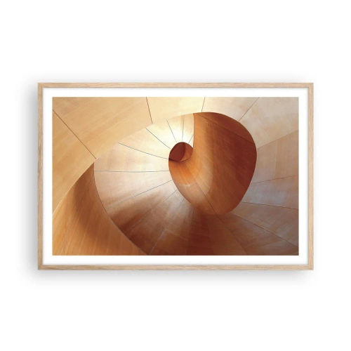 Poster in light oak frame - Architectural Serpentine - 91x61 cm