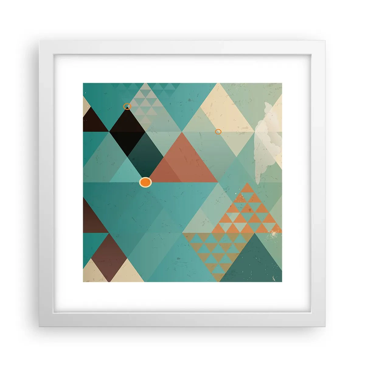 Poster in white frmae - Unity in Multitude, Multitude of Unity - 30x30 cm