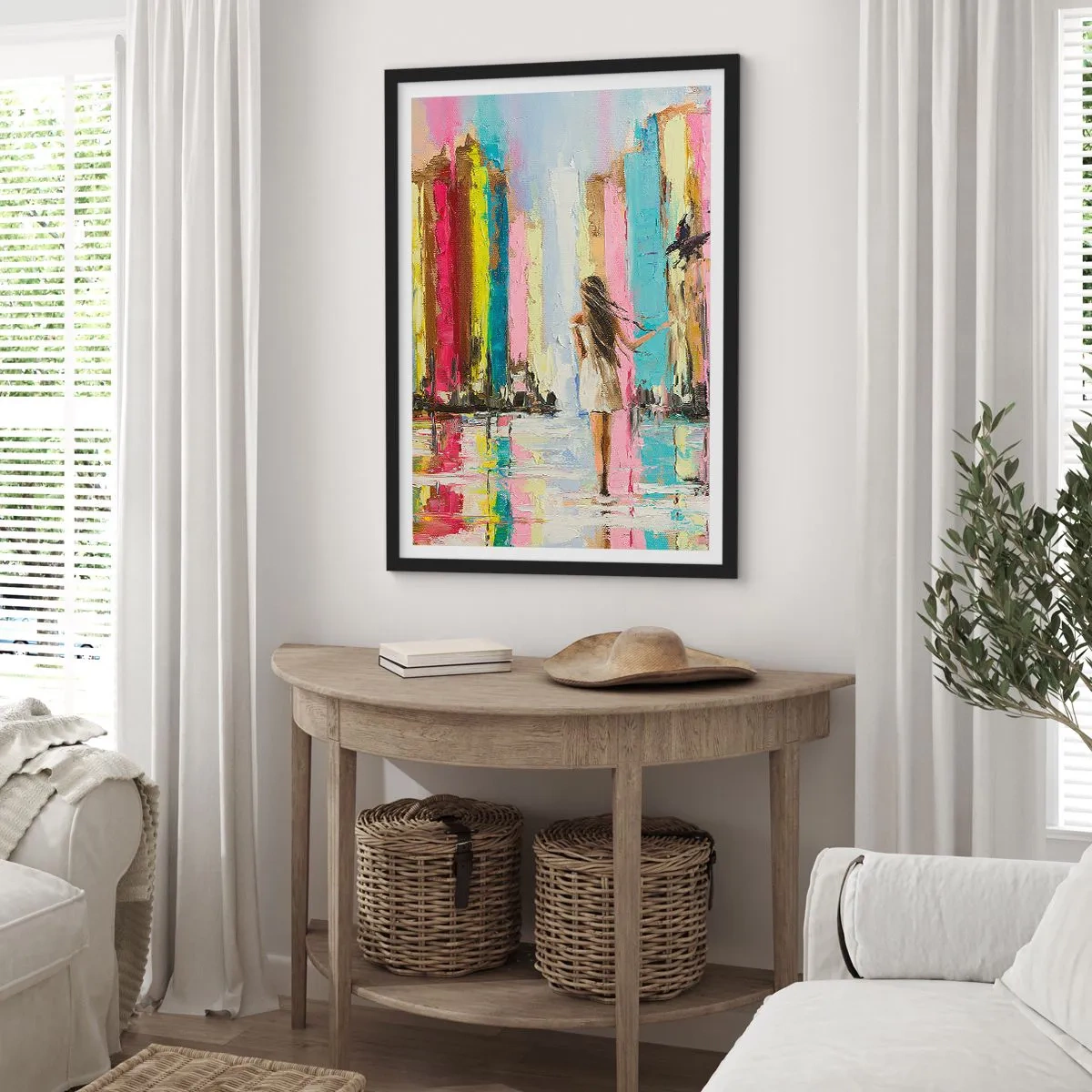 Poster in black frame - Follow Me - 61x91 cm