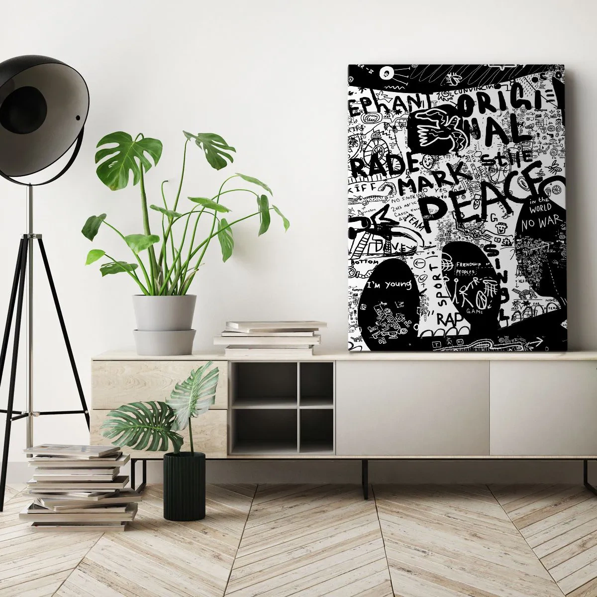 Canvas picture - Rich World of the Street - 55x100 cm