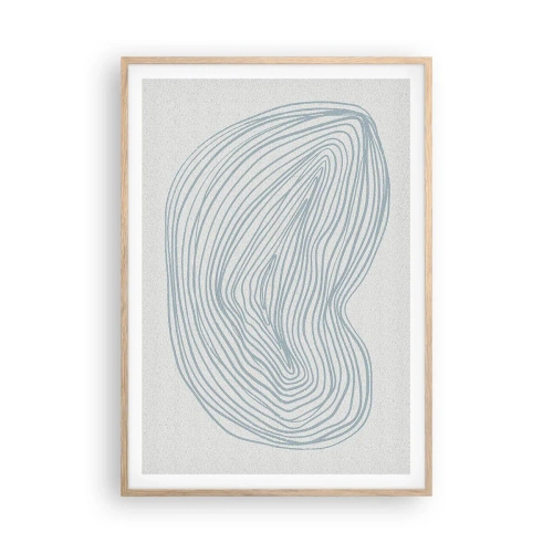 Poster in light oak frame - Smile of a Drop - 70x100 cm