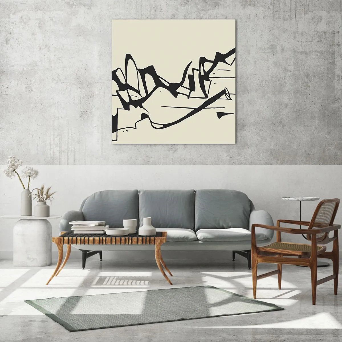 Glass picture - Maybe Landscape - 60x60 cm