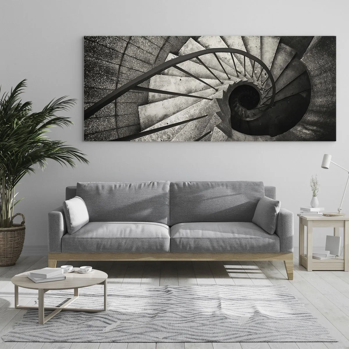 Glass picture - Up the Stairs and Down the Stairs - 160x50 cm
