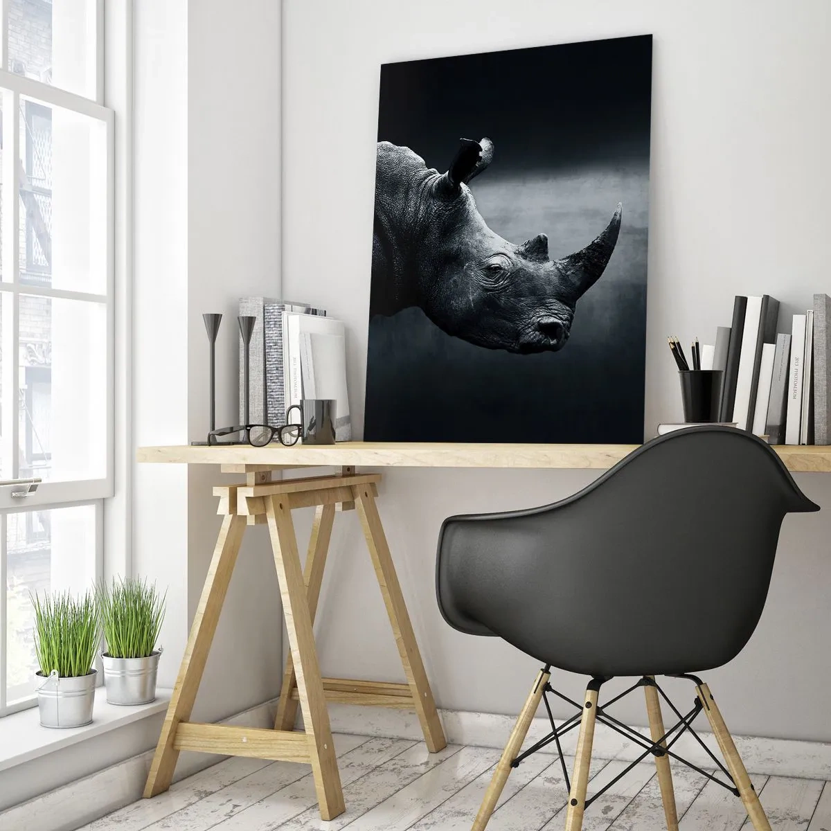 Glass picture - Right Profile - 80x120 cm