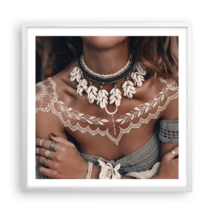 Poster in white frmae - Talismans, Rituals of Womanhood - 60x60 cm