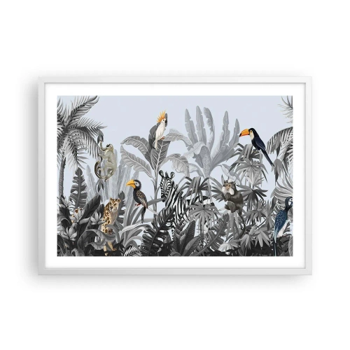 Poster in white frmae - African Fairy Tale - 70x50 cm