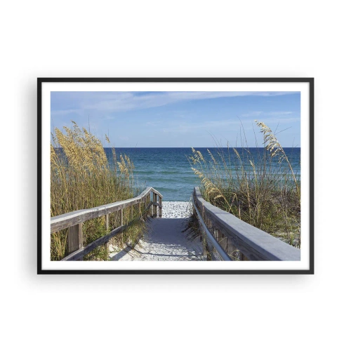Poster in black frame - In the Sun, out in the Wind - 100x70 cm