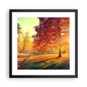 Poster in black frame - Ginger Is Beautiful - 40x40 cm