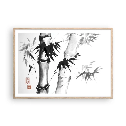 Poster in light oak frame - Close-up to the Orient - 100x70 cm