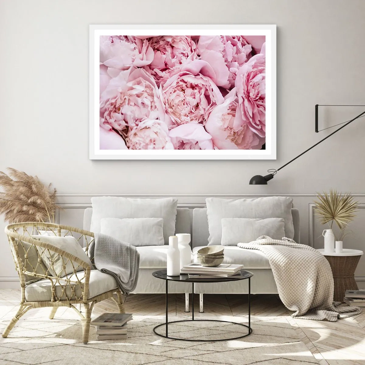 Poster in white frmae - Cuddly and Fragrant - 100x70 cm