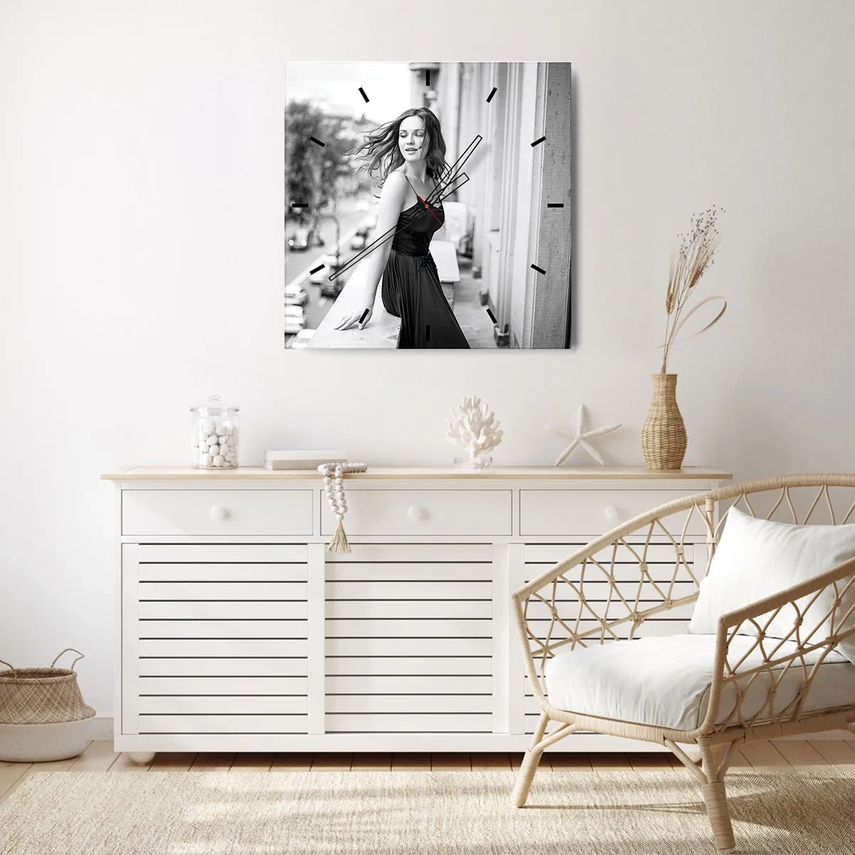 Wall clock - Clock on glass - Certainly a Parisian  - 40x40 cm