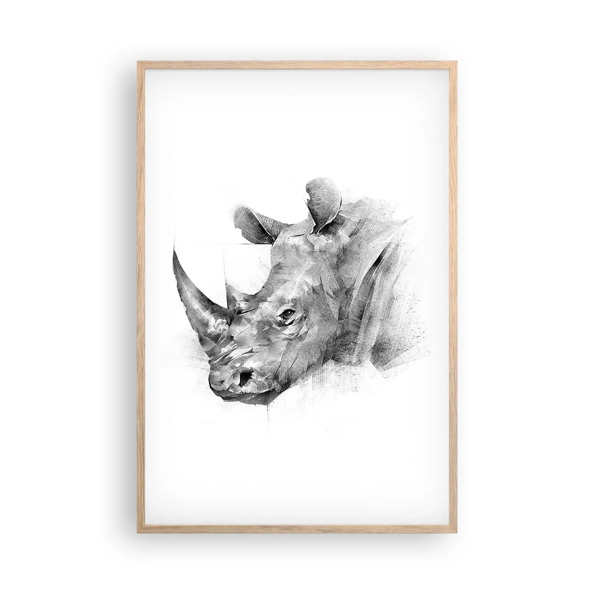 Poster in light oak frame - African Portrait - 61x91 cm