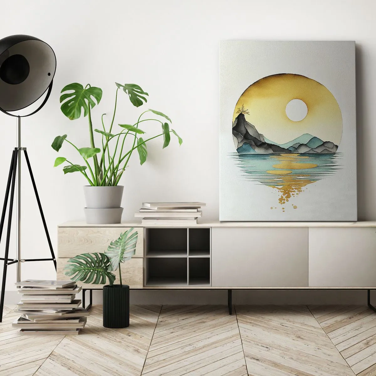 Canvas picture - In the Circle of Beauty - 45x80 cm