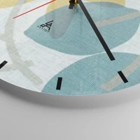 Clock face with lines