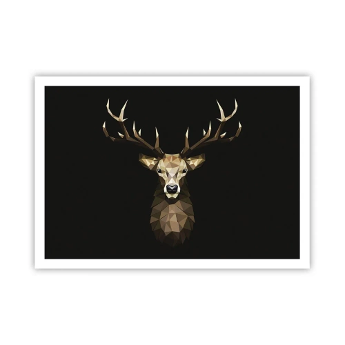 Poster - Cubist Deer - 100x70 cm