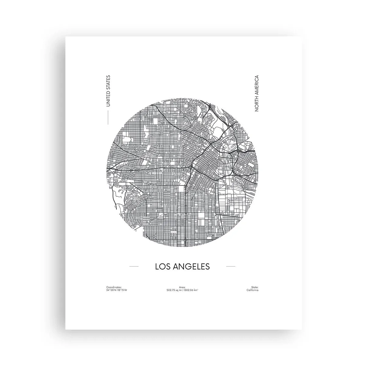 Poster - Anatomy of Los Angeles - 40x50 cm