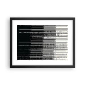 Poster in black frame - Waves and Vibrations - 40x30 cm
