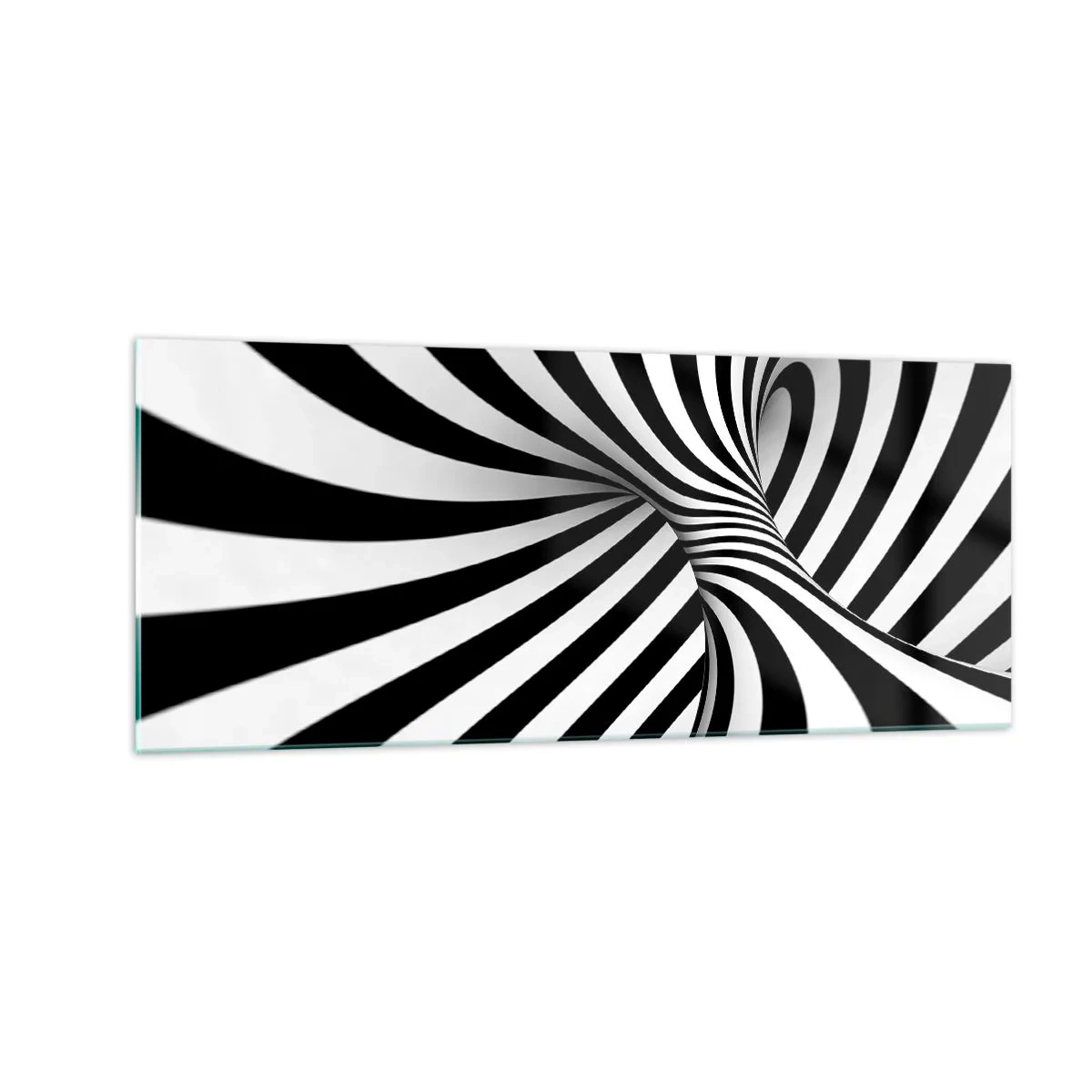 Glass picture - Composition: Dancing Space - 100x40 cm