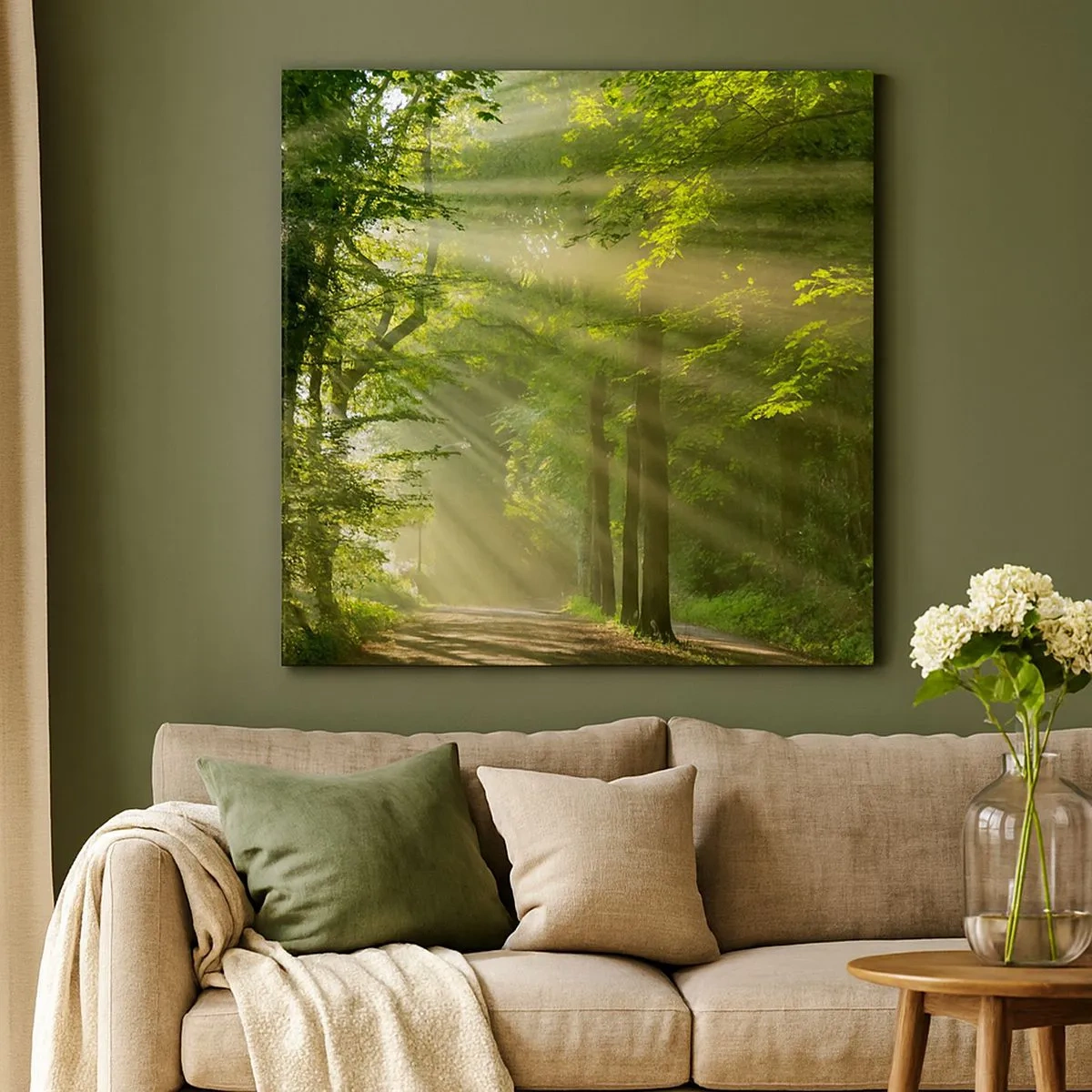 Canvas picture - Forest Moment - 30x30 cm