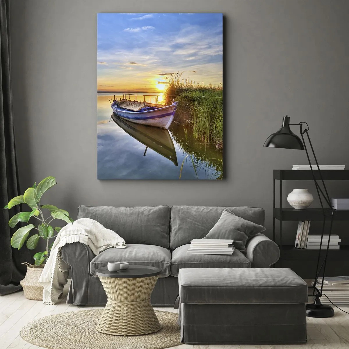 Canvas picture - Bay of Fulfilled Dreams - 65x120 cm