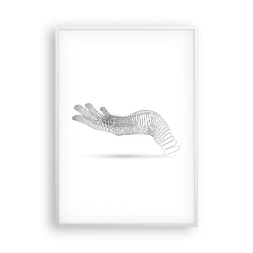 Poster in white frmae - Springy Palm - 70x100 cm