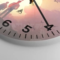 Clock face with numbers