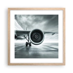 Poster in light oak frame - There Is Power! - 40x40 cm