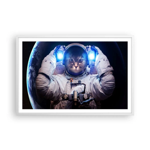 Poster in white frmae - Houston, You've Got a Problem - 91x61 cm
