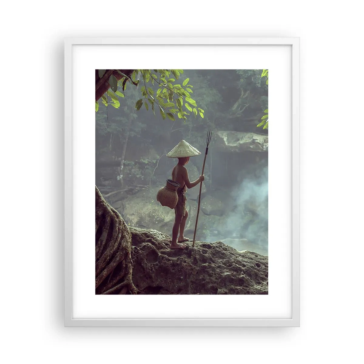 Poster in white frmae - Friends with Nature - 40x50 cm